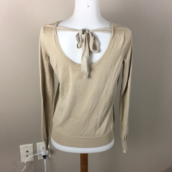 SEZANE Sweater Lace Beige Tie - Picture 8 of 8